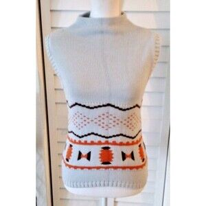 Selection by I.S. Knit gray  high neck women's‎ sleeveless vest M